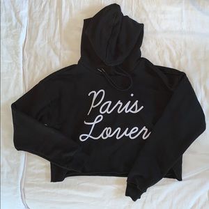 Forever 21 ‘Paris Lover’ Cropped Sweatshirt